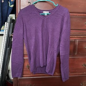 100% Cashmere Royal Purple Sweater